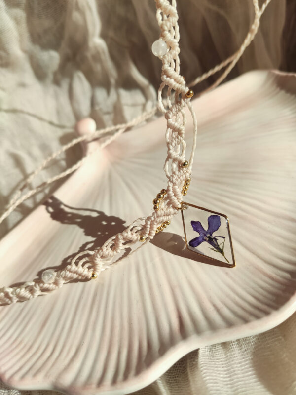Choker z lobelią